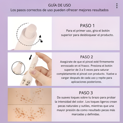 Sello de Pecas Natural 5-en-1